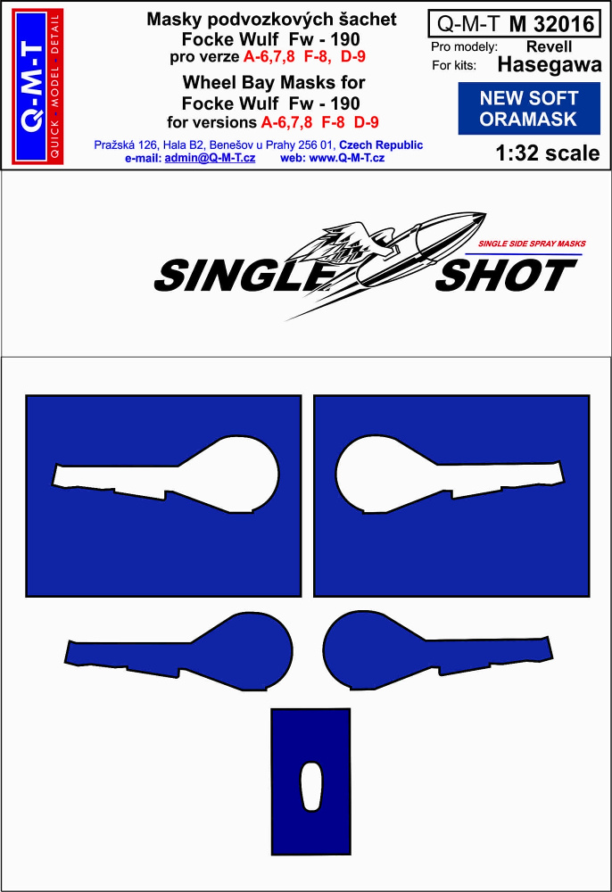 1/32 Mask Fw 190 A-6, 7, 8 F, D9 (HAS)