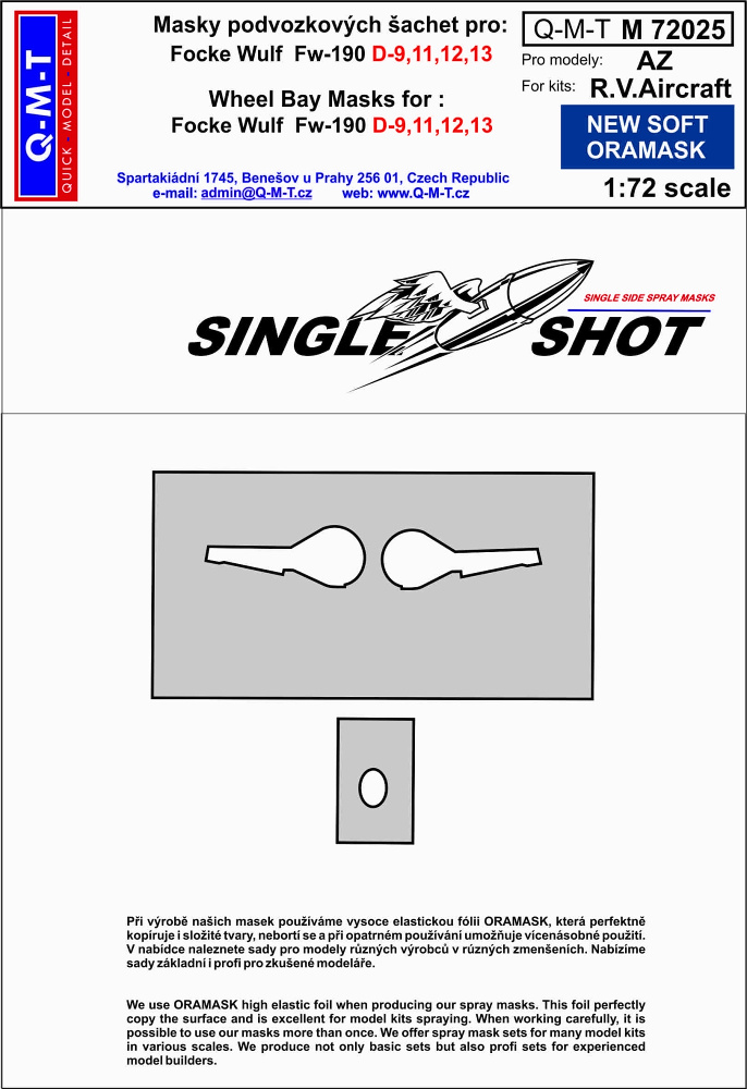 1/72 Mask Fw-190D-9,11,12,13 (AZMOD./RV)