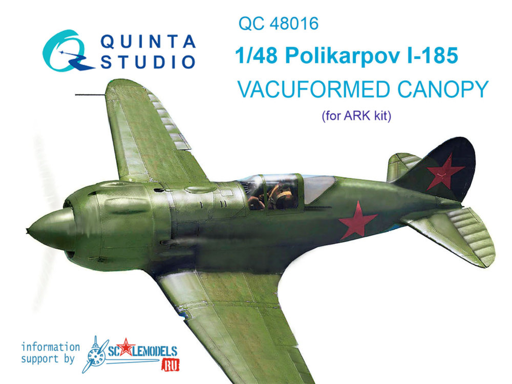 1/48 Vacu canopy for Polikarpov I-185 (ARK)