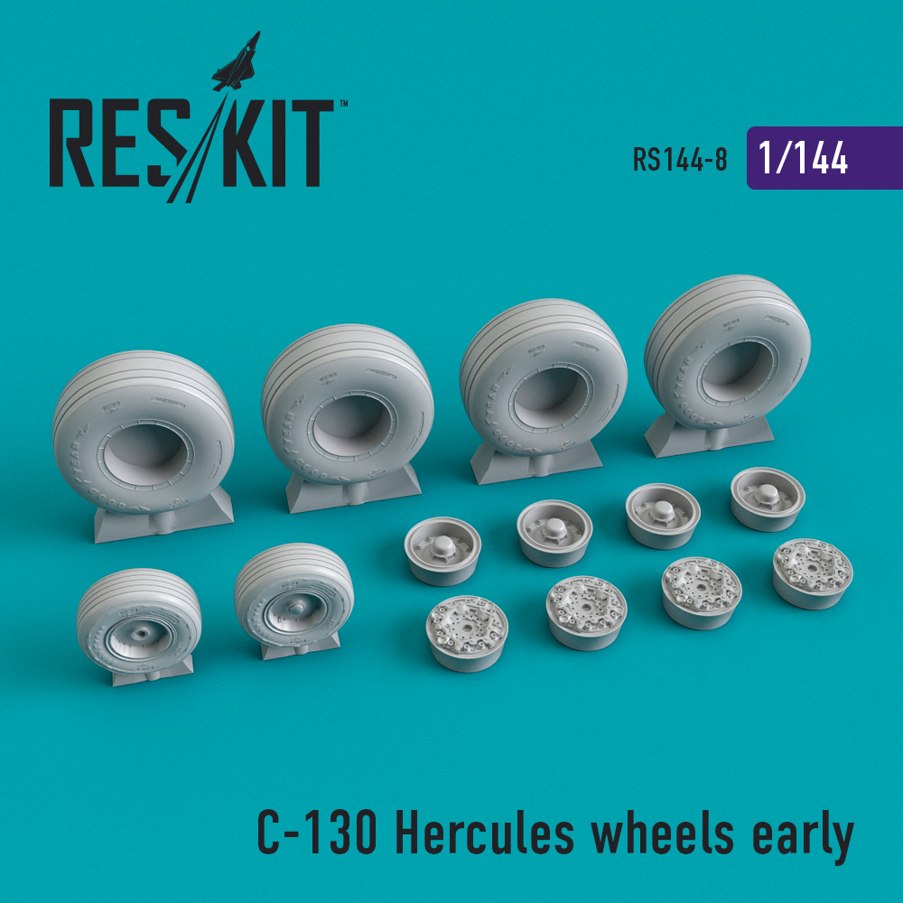 1/144 C-130 Hercules wheels early (REV,MINI)