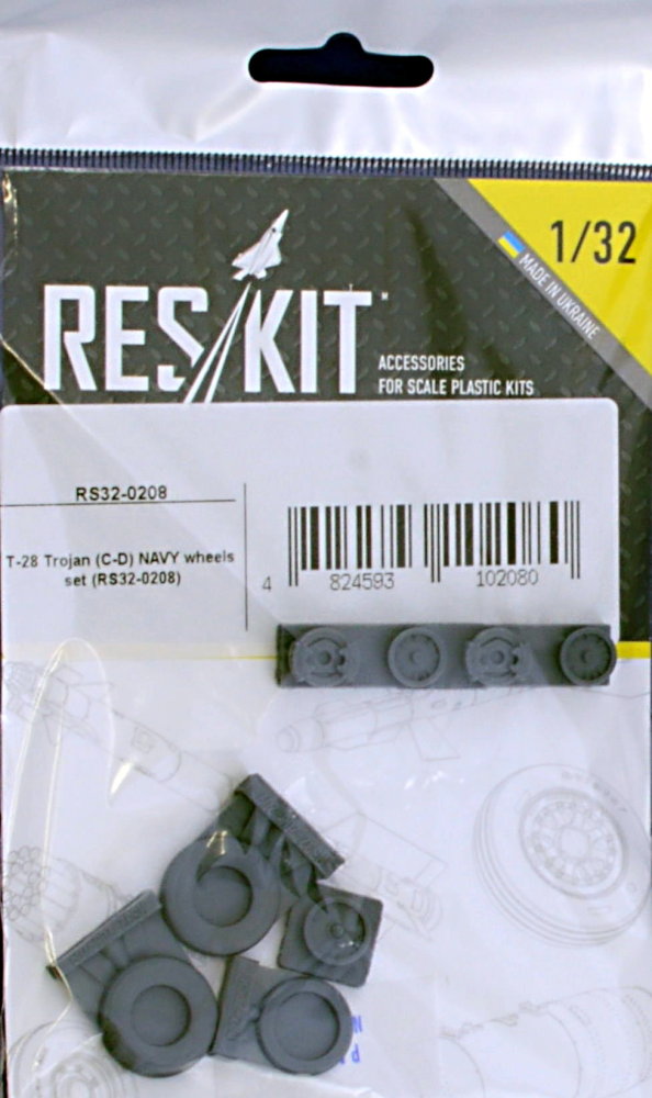 1/32 T-28 Trojan (C-D) NAVY wheels (KITTYH)