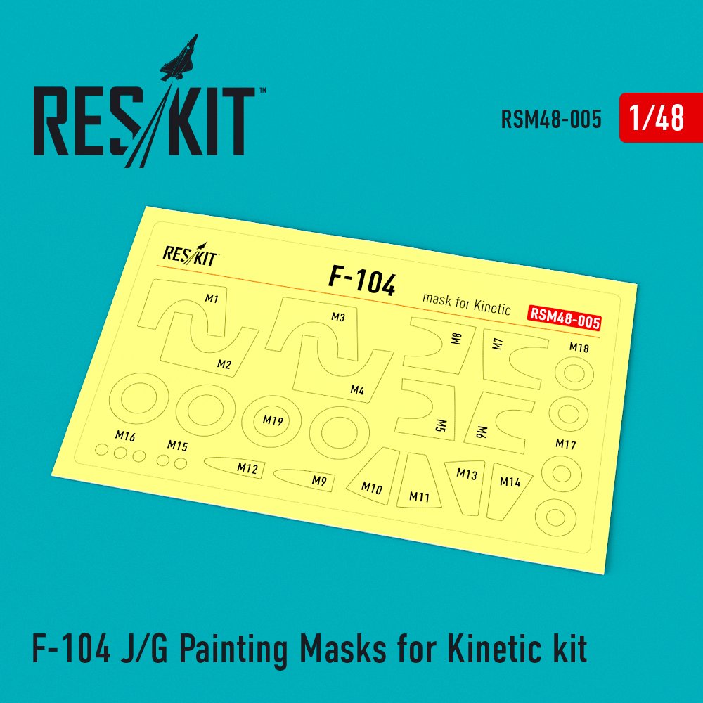 1/48 F-104 J/G Painting Masks (KIN)