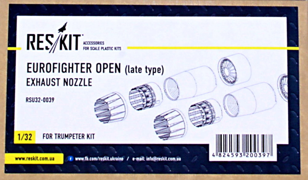 1/32 Eurofighter open (late type) exh.nozzles 