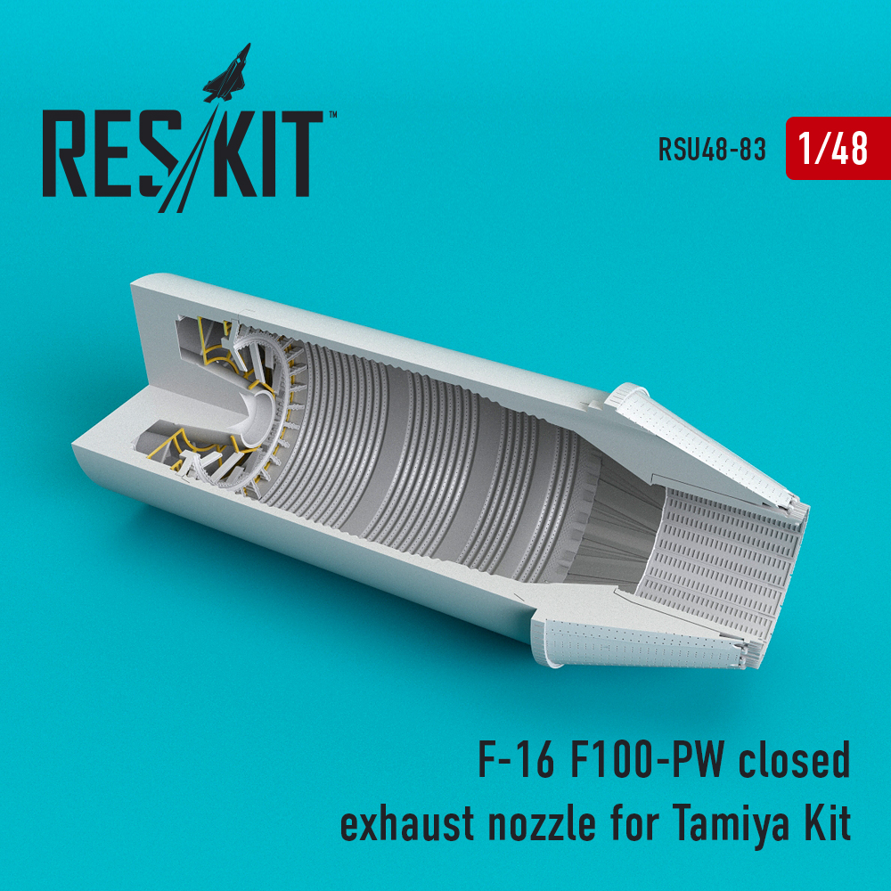 1/48 F-16 (F100-PW) closed exhaust nozzles (TAM)