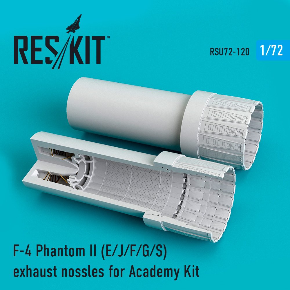 1/72 F-4 Phantom II (E/J/F/G/S) exh.nozzles (ACAD)