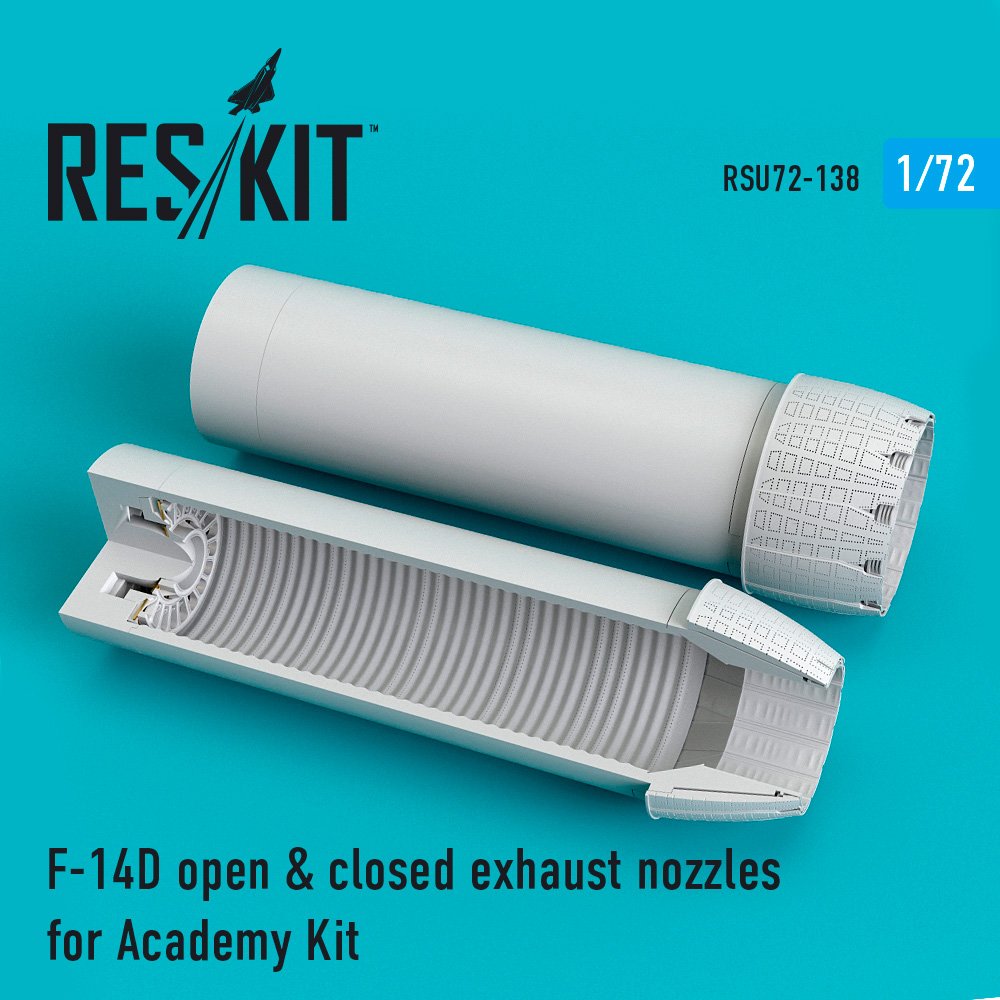 1/72 F-14D open & closed exhaust nozzles (ACAD)