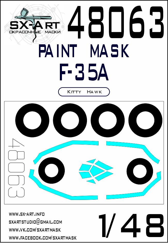 1/48 F-35A Painting mask (KITTYH)