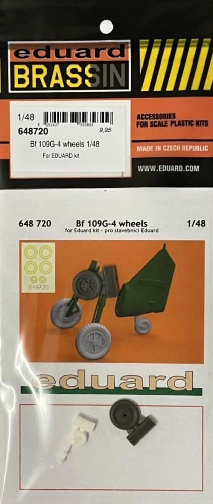 BRASSIN 1/48 Bf 109G-4 wheels (EDU)