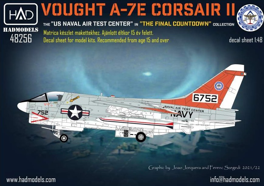 1/48 Decal A-7E US NAVAL Air Test Center 