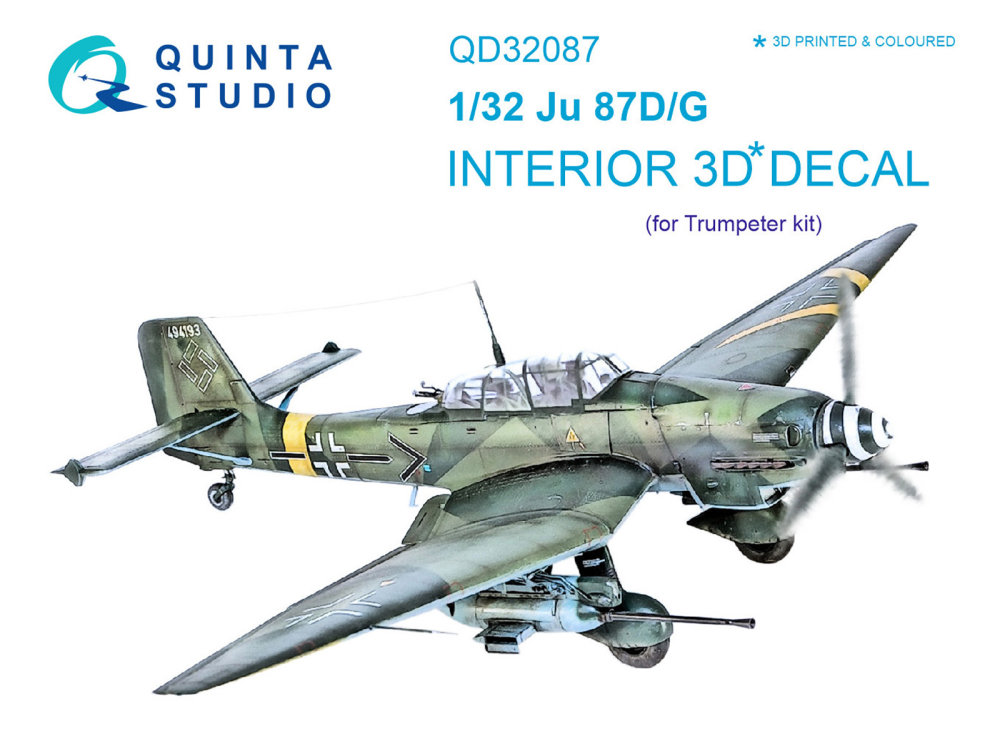 1/32 Ju87 D/G 3D-Print&col.Interior (TRUMP)