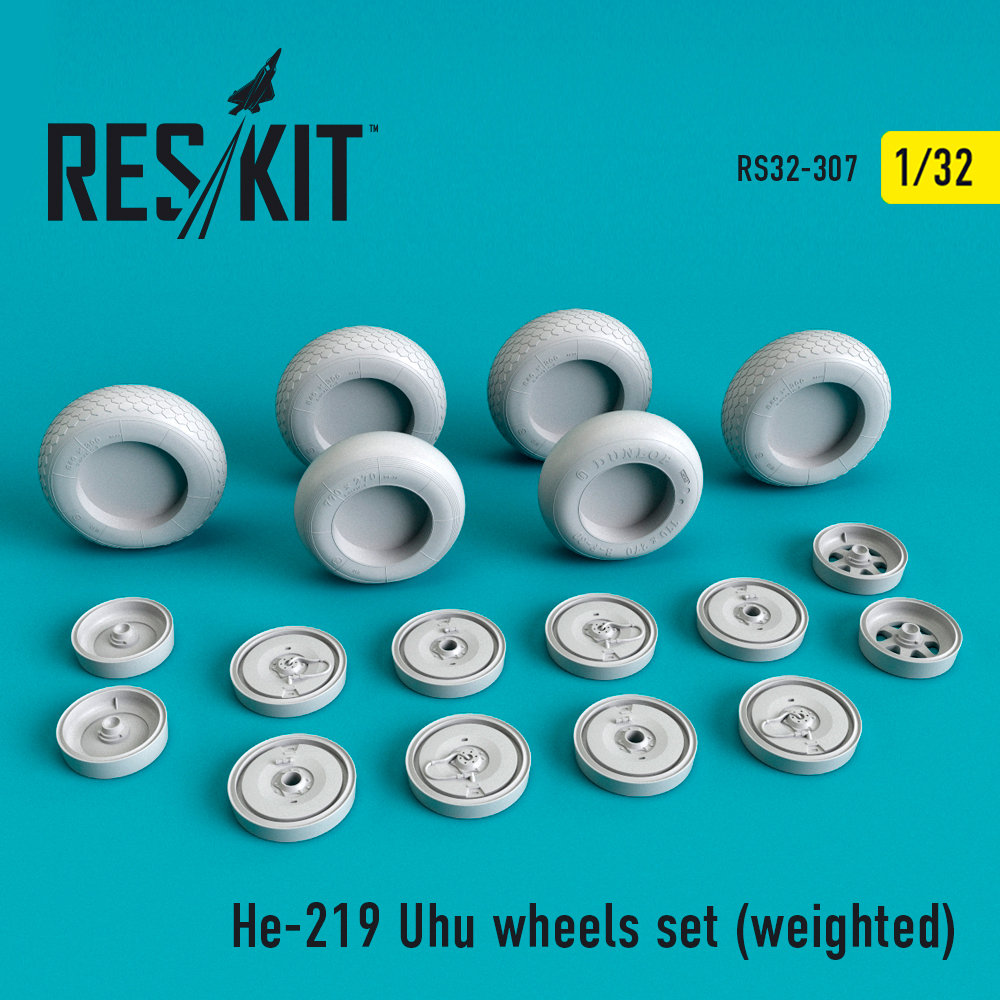 1/32 He-219 Uhu wheels set (weighted) 