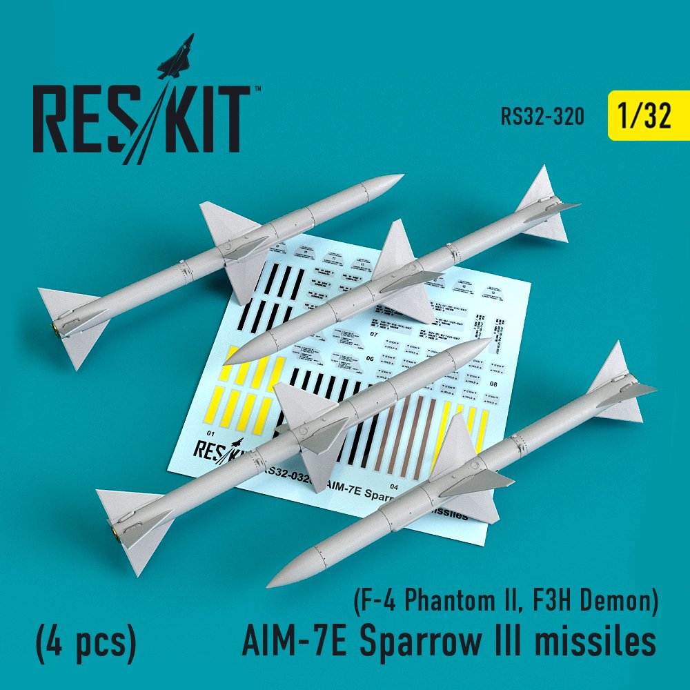 1/32 AIM-7E Sparrow III missiles (4 pcs.) 