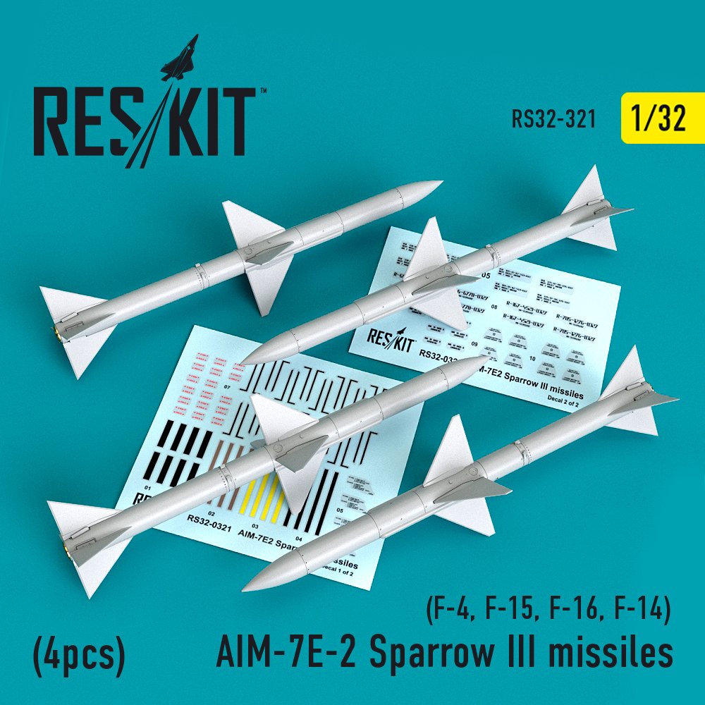 1/32 AIM-7E-2 Sparrow III missiles (4 pcs.) 