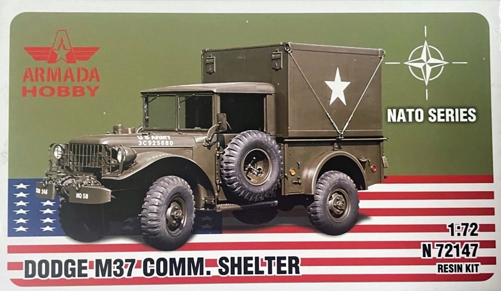 1/72 DODGE M37 Comm. Shelter (resin kit)