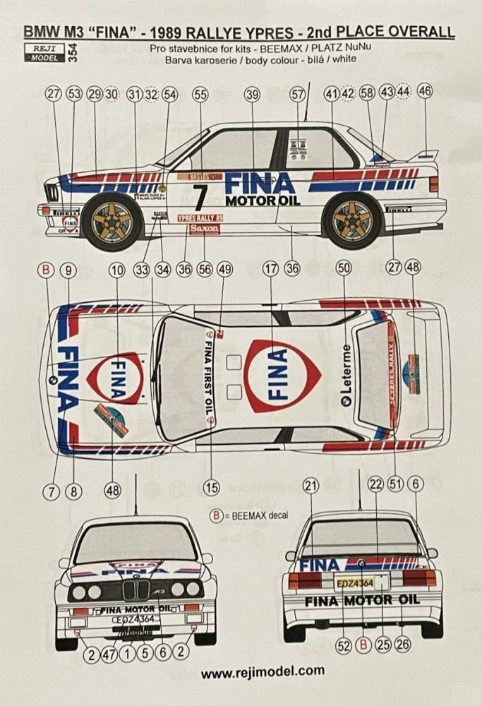 1/24 BMW M3 Fina 1989 Rally Portugal Tour de Corse