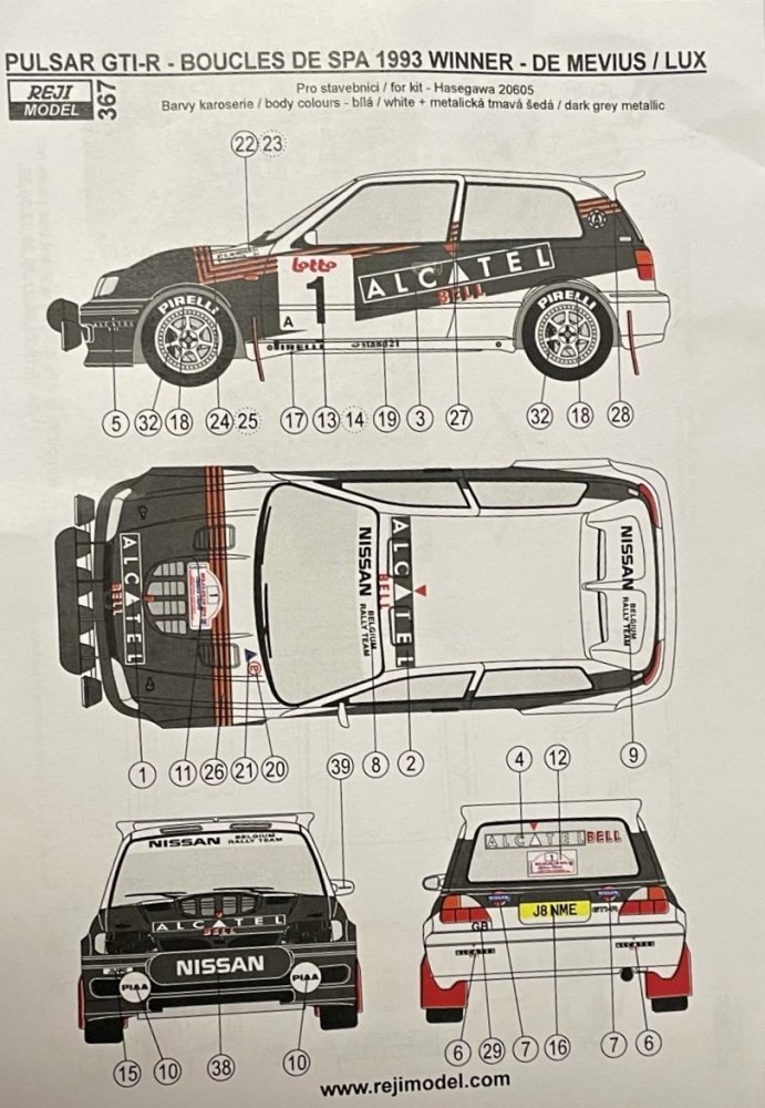 1/24 Pulsar GTI-R 1993 Boucles De Spa (limited)