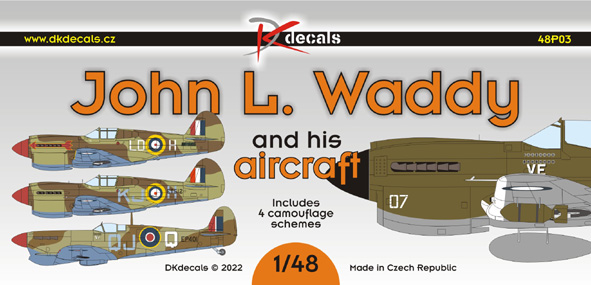 1/48 John L. Waddy and his aircraft (4x camo)