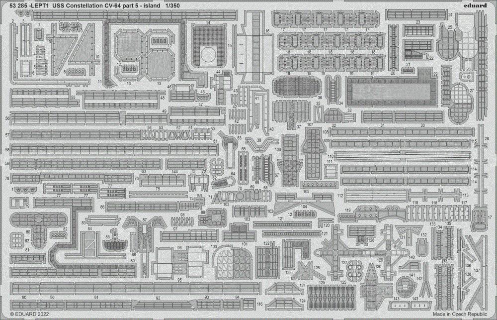 SET 1/350 USS Constellation CV-64 - island (TRUMP)