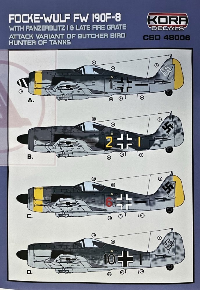 1/48 Fw 190F-8 w/ Panzerblitz I late fire grate