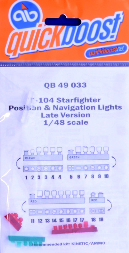 1/48 F-104 Starfighter posit.&navig.light - late