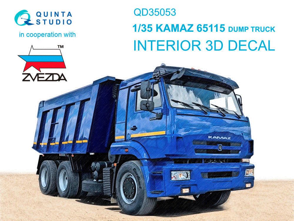 1/35 KAMAZ 65115 Dump truck 3D-Printed&col.Inter.