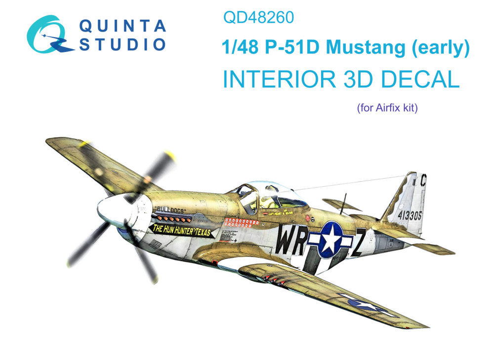 1/48 P-51D Early 3D-Printed & col.Interior (AIRF)