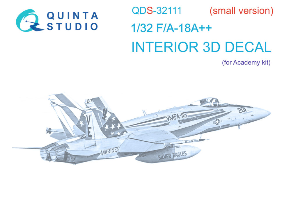 1/32 F/A-18A++ 3D-Printed&col.Inter. (ACAD) SMALL