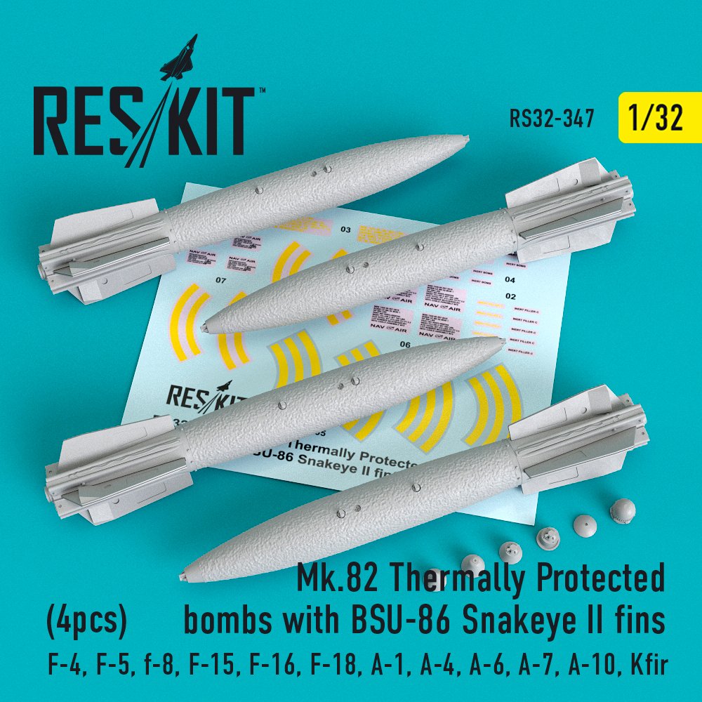 1/32 Mk.82 Therm.Prot.bombs w/ BSU-86 Snakeye II 