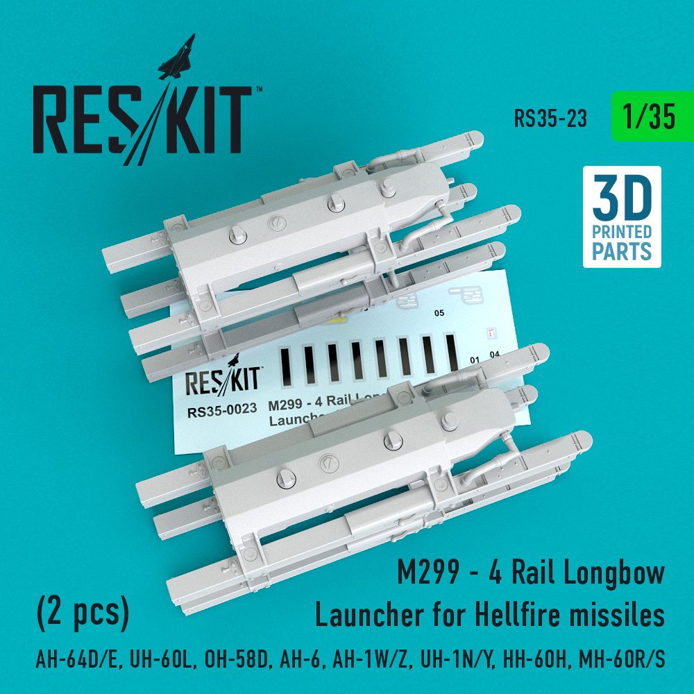 1/35 M299 - 4 Rail Longbow Launcher for Hellfire