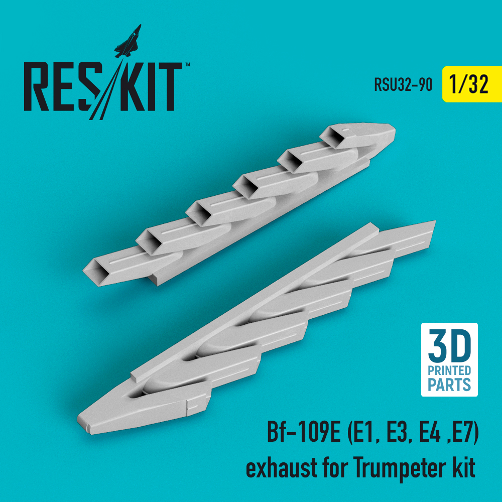 1/32 Bf-109E (E1,E3,E4,E7) exhaust (TRUMP) 