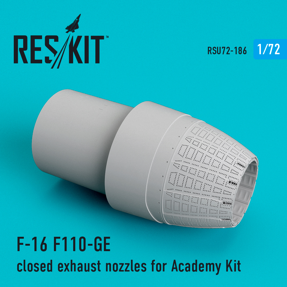 1/72 F-16 F110-GE close exh. nozzles (ACAD) 