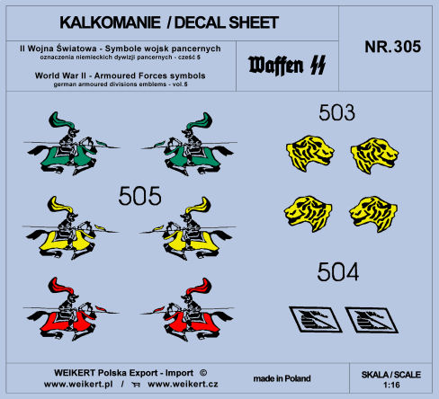 1/16 German Armoured Forces symbols - part 5