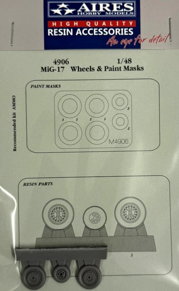 1/48 MiG-17 wheels & paint masks (AMMO)