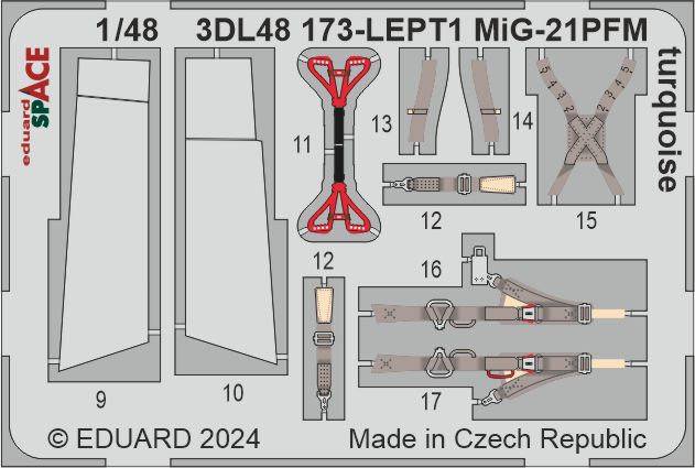 1/48 MiG-21PFM turquoise SPACE (EDU)