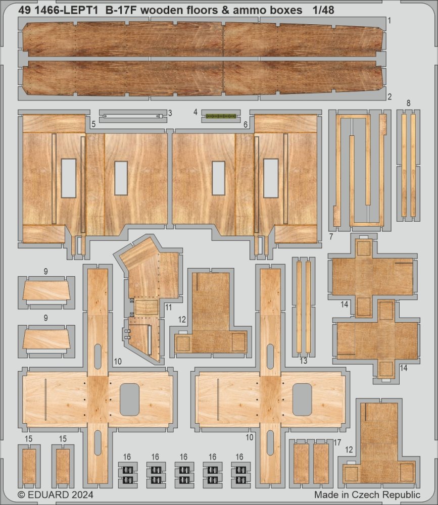 SET B-17F wooden floors & ammo boxes (EDU)