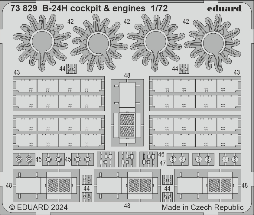 SET B-24H cockpit & engines (AIRF)
