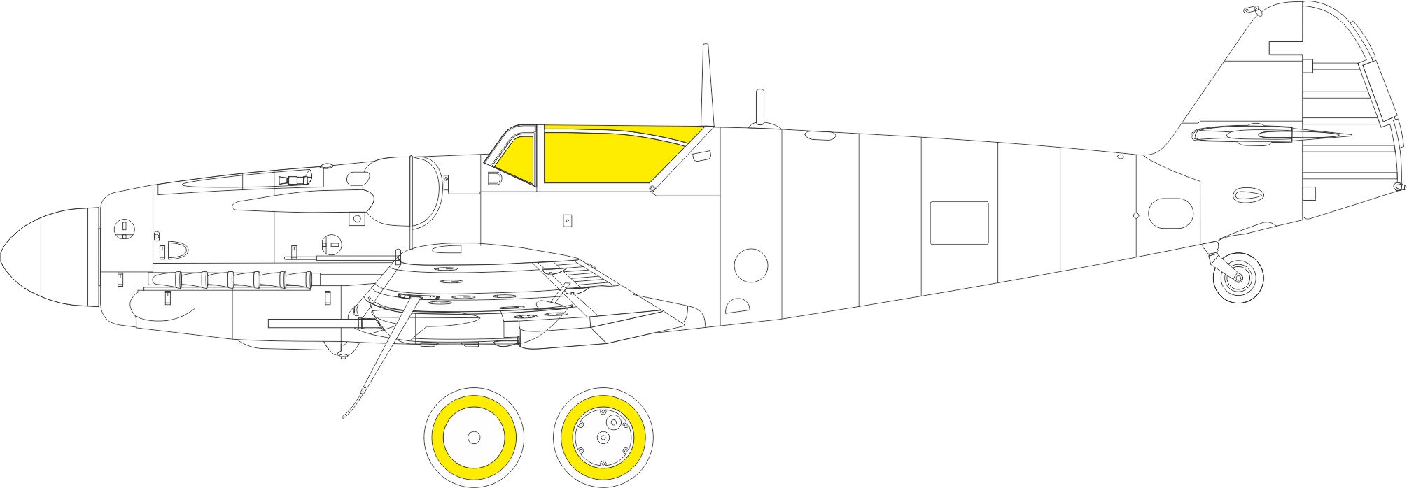 Mask 1/72 S-199 Erla canopy Weekend (EDU)