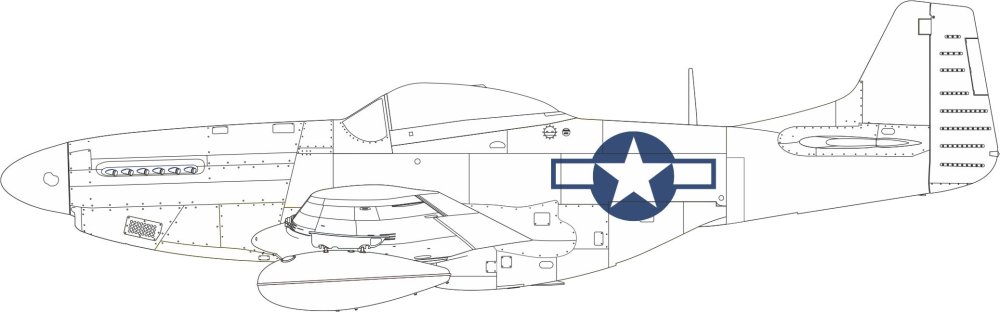 Mask 1/72 P-51D US national insignia (EDU)