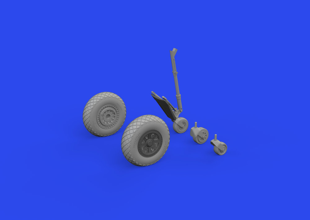 BRASSIN 1/48 TBF/TBM wheels w/pattern (ACAD)