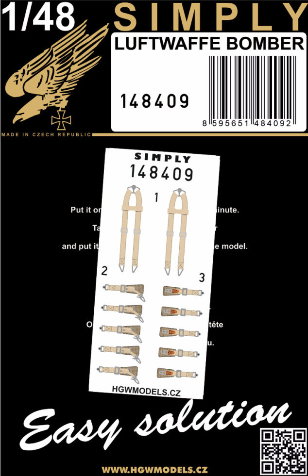 1/48 Seatbelts Luftwaffe Bobmer (SIMPLY)