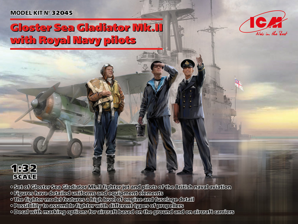 1/32 Gl. Sea Gladiator Mk.II w/ Royal Navy pilots