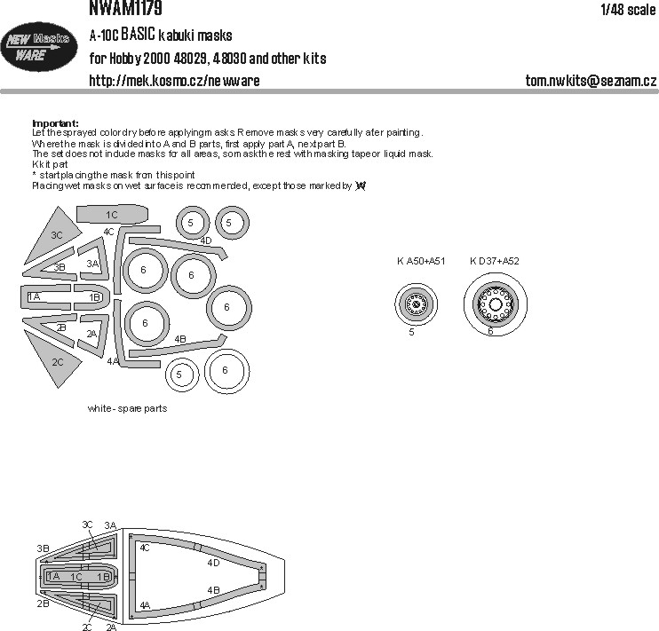 1/48 Mask A-10C BASIC (HOBBY 2000)