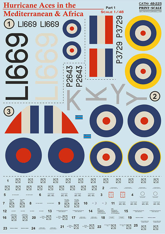 1/48 Hurricane Aces MTO and Africa - Pt.1 (decal)