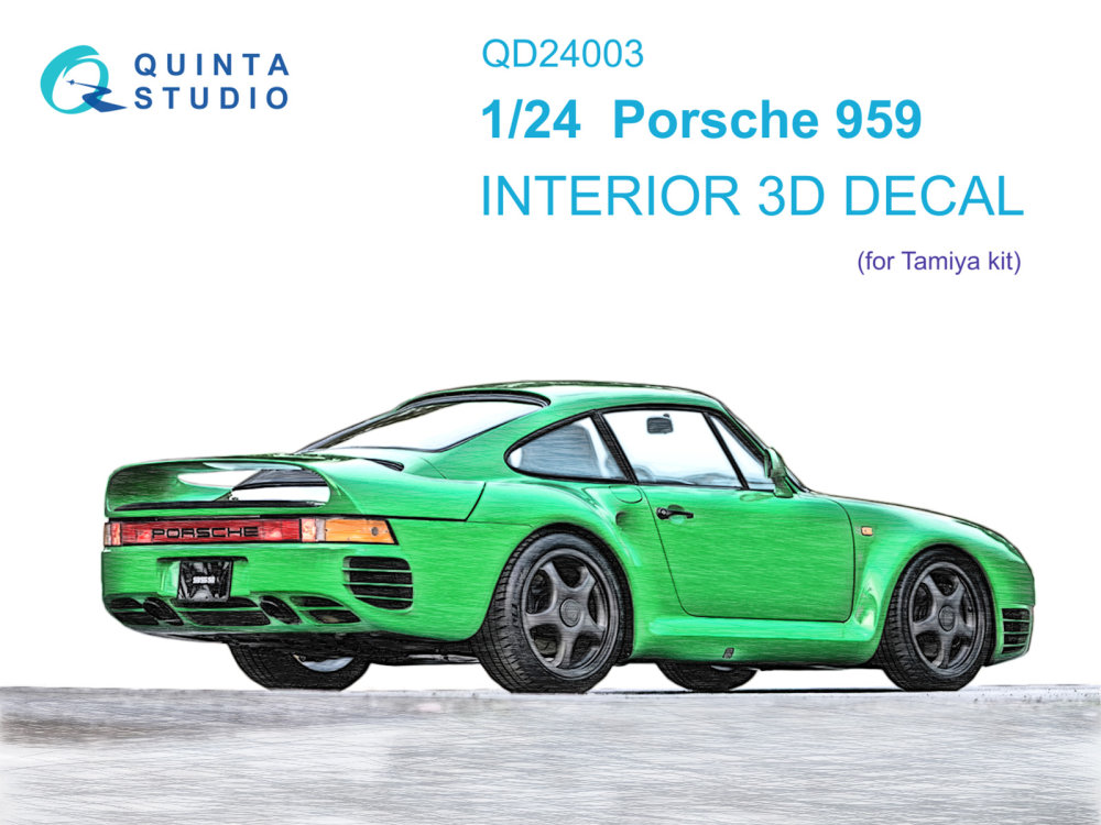 1/24 Porsche 959 3D-Print.&col.Interior (TAM)