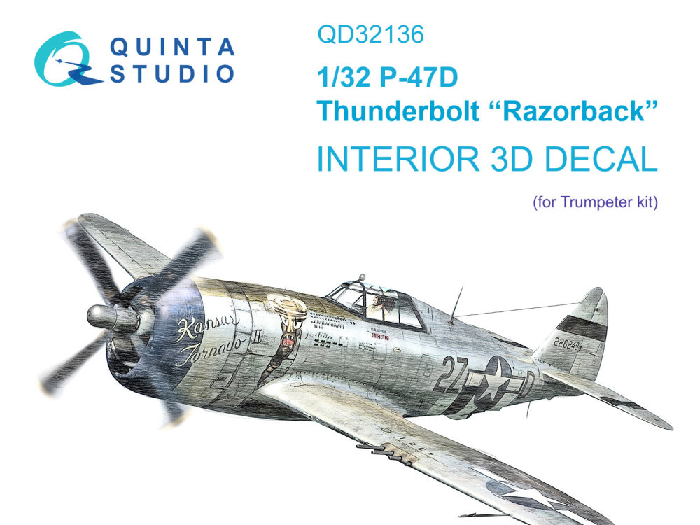 1/32 P-47D Razorback 3D-Print.&colour.Interior