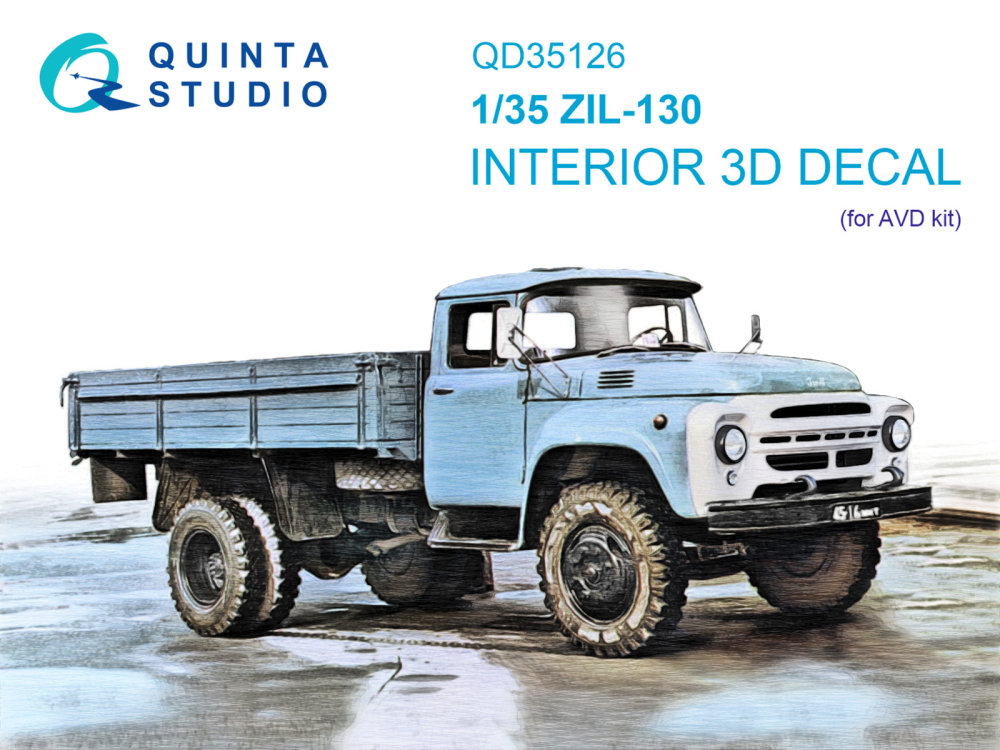 1/35 ZIL-130 3D-Print.&col.Interior (AVD)