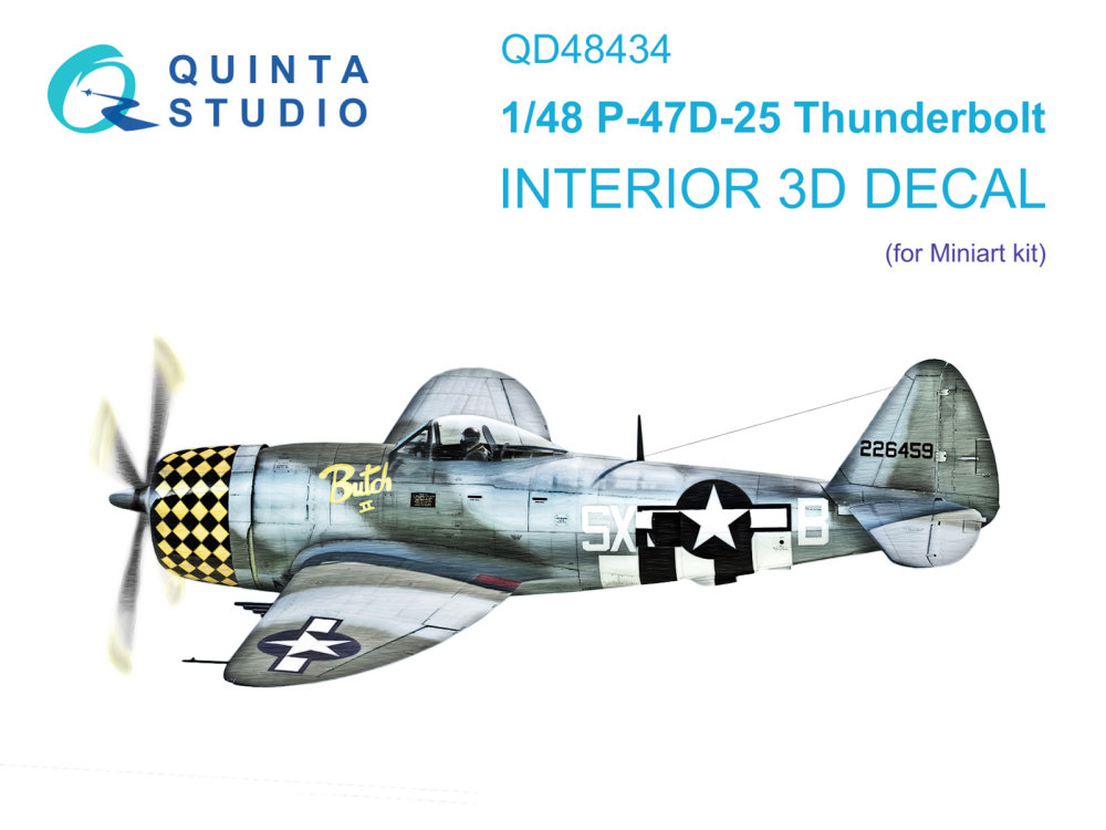 1/48 P-47D-25 Thunderbolt 3D-Print.&col.Interior