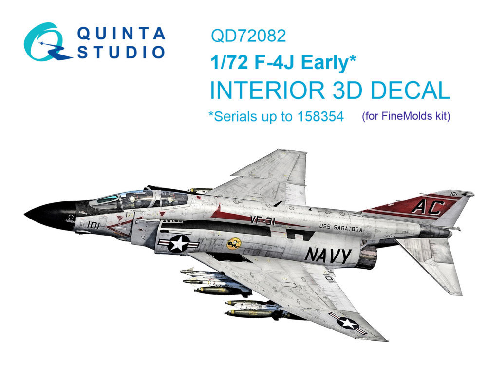 1/72 F-4J Early 3D-Print.&col.Interior (FINEM)