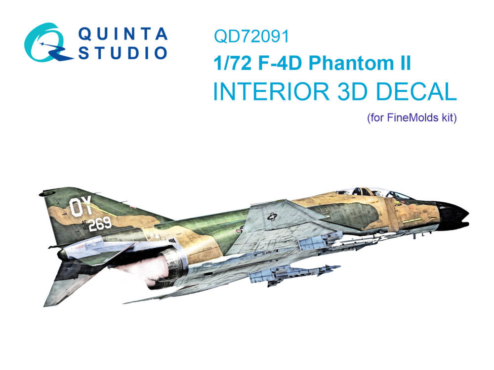 1/72 F-4D 3D-Print.&col.Interior (FINEM)