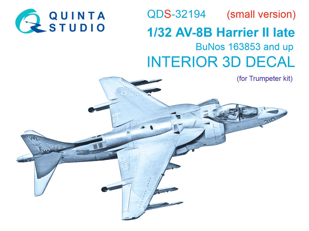 1/32 AV-8B Harrier II late 3D-Print.&col.Interior 